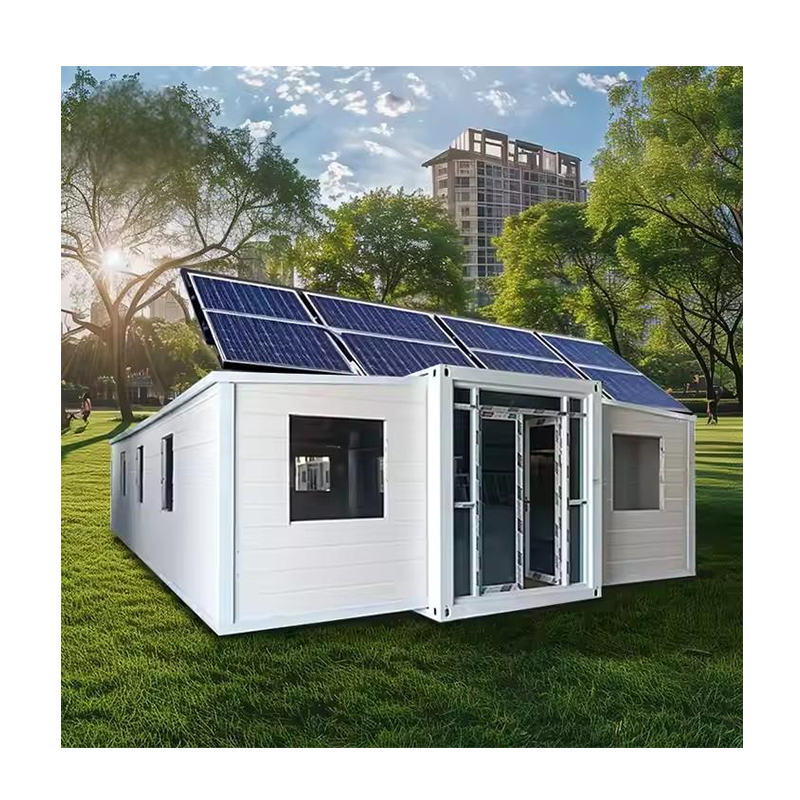 High Quality Modular Container House Cabin 20ft 40ft Expandable Tiny Prefab Houses with Solar Panel