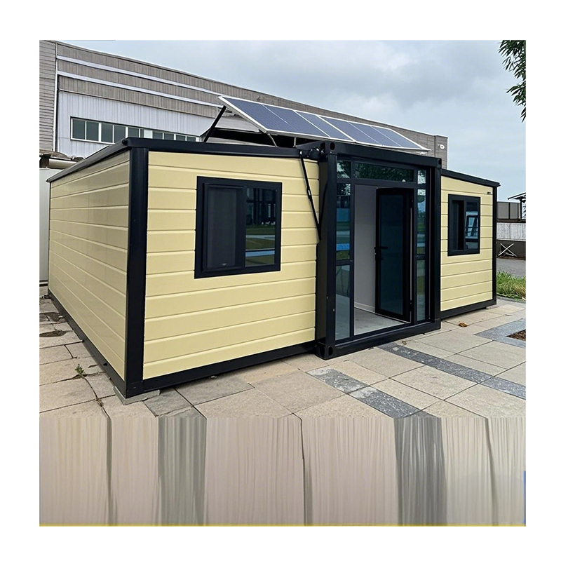High Quality Modular Container House Cabin 20ft 40ft Expandable Tiny Prefab Houses with Solar Panel