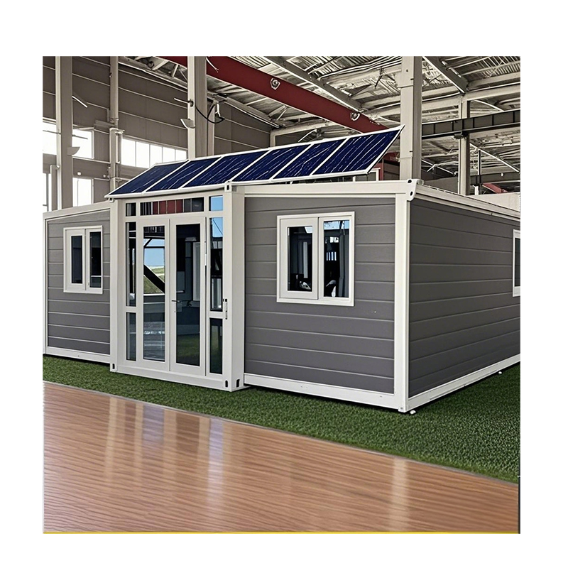 High Quality Modular Container House Cabin 20ft 40ft Expandable Tiny Prefab Houses with Solar Panel