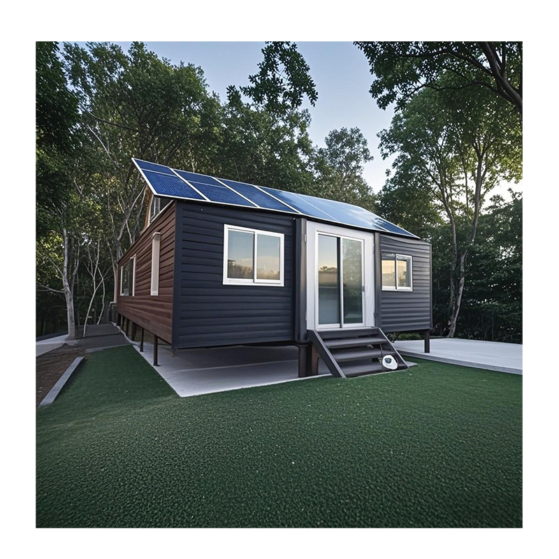 High Quality Modular Container House Cabin 20ft 40ft Expandable Tiny Prefab Houses with Solar Panel