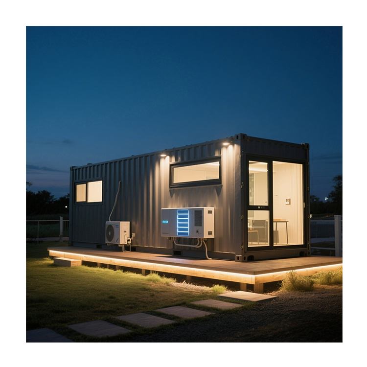 Customized 20ft 40ft Prefab Expandable Container Homes with Solar Power Supply Coffee Bar Prefab House