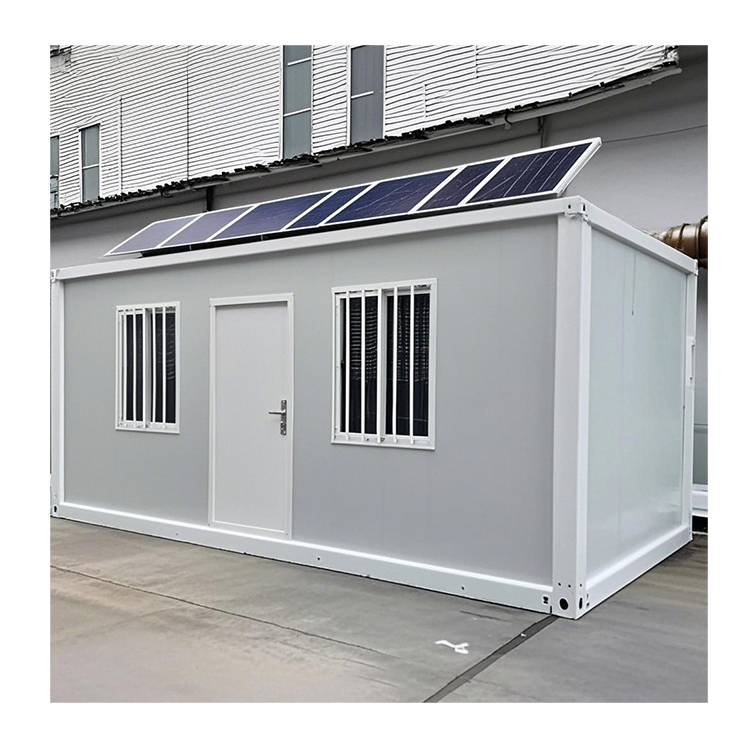 Customized 20ft 40ft Prefab Expandable Container Homes with Solar Power Supply Coffee Bar Prefab House
