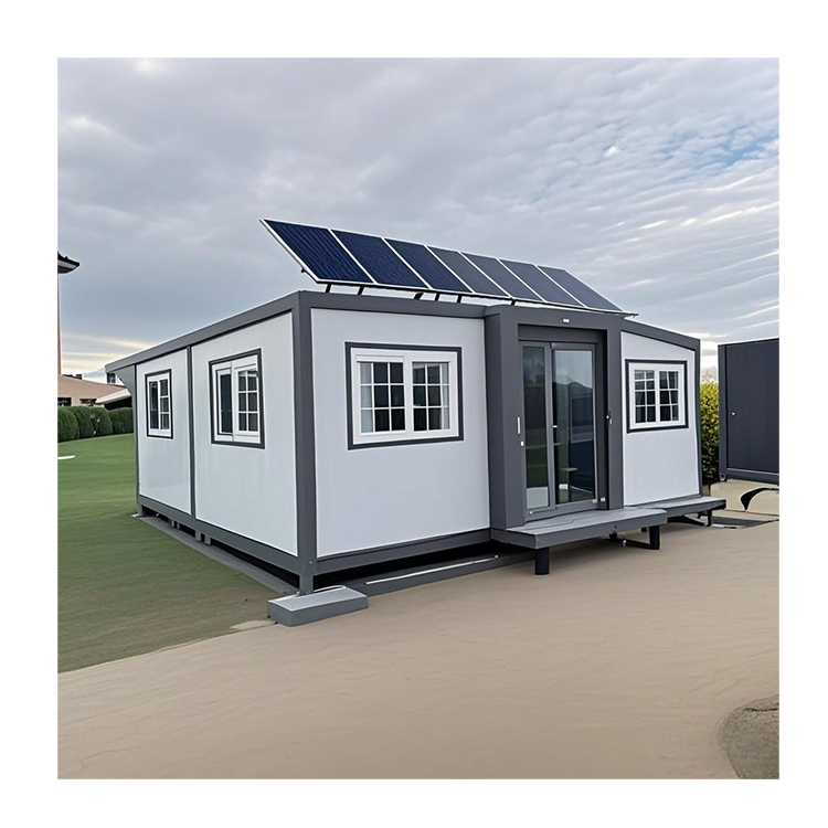 Customized 20ft 40ft Prefab Expandable Container Homes with Solar Power Supply Coffee Bar Prefab House